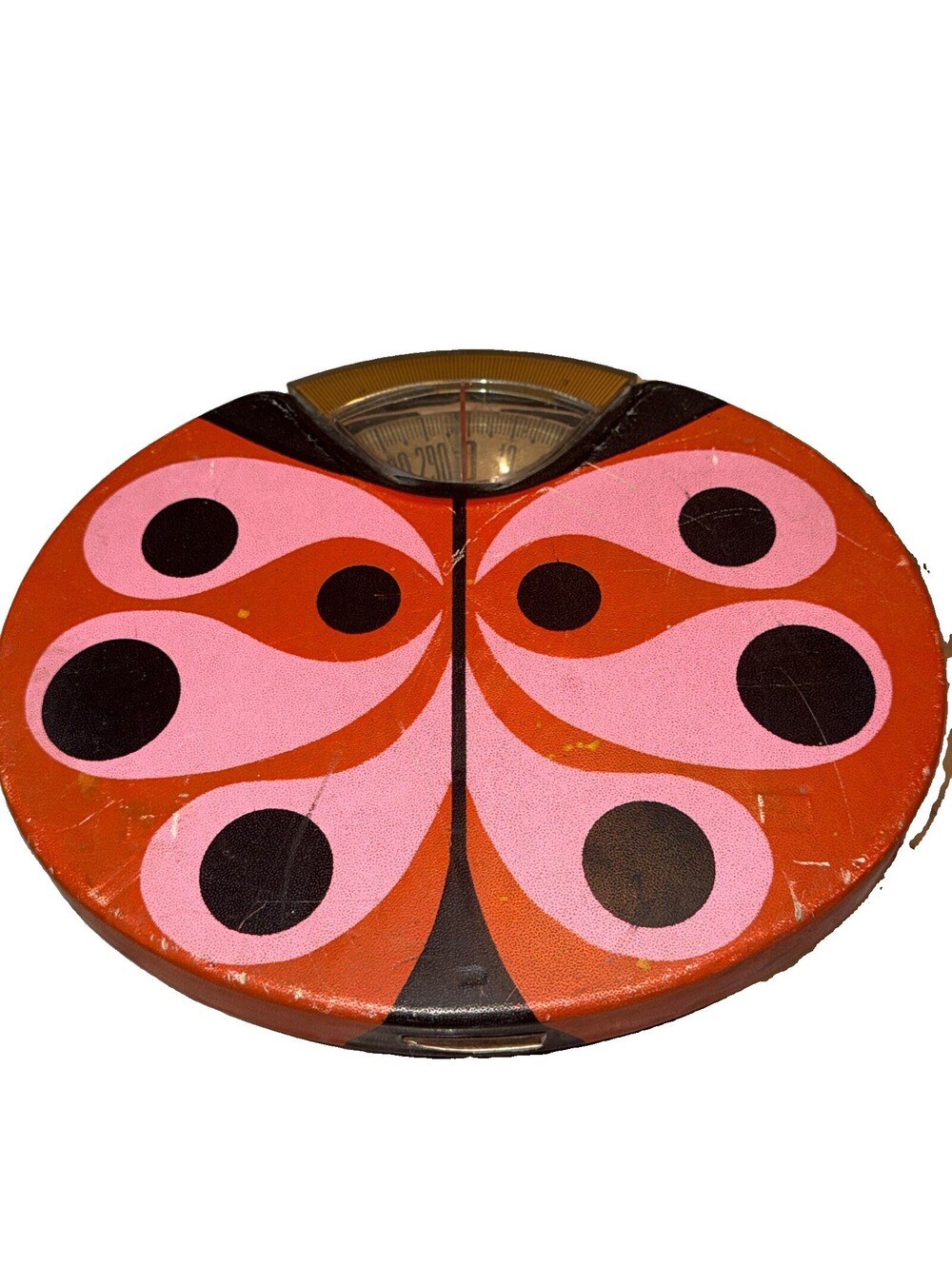 Ladybug Bathroom Scale WORKS Boho Retro Counselor 1970 Whimsy Kitsch Maximalist